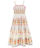 Rare Editions Big Girls Tropic Floral Print Maxi Dress