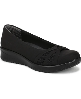 LifeStride Women's Gem Knot Washable Slip On Ballerina Flats