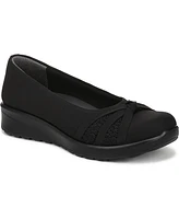 LifeStride Women's Gem Knot Washable Slip On Ballerina Flats