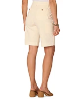 Democracy Women's "Ab"solution Skyrise Buttoned Bermuda Shorts