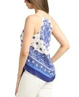 Bcx Juniors' Printed V-Neck Scarf Camisole