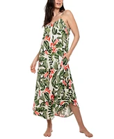 Linea Donatella Women's Toucan Floral Maxi Nightgown
