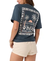 O'Neill Juniors' Island Palms Short-Sleeve Cotton Graphic T-Shirt