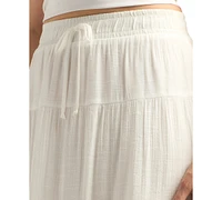 Bcx Juniors' Smocked-Waist Tiered Maxi Skirt