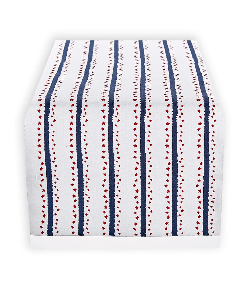 Tableau Mini Stars and Stripes Americana Table Runner, 72" x 14"
