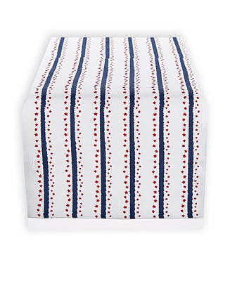 Tableau Mini Stars and Stripes Americana Table Runner, 72" x 14"