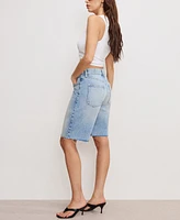 Good American Women's Standard Denim Bermuda Shorts