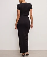 Good American Women's Stretch Jersey Maxi Skirt