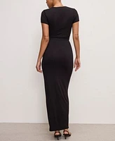 Good American Womens Stretch Jersey Top Stretch Jersey Maxi Skirt
