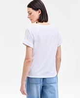 On 34th Women's Cuffed Dolman-Sleeve Mon Cheri T-Shirt, Exclusively at Macy's