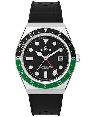 Timex Men's Analog Black Rubber Strap Watch, 38mm