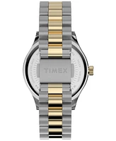 Timex Women's Analog Two-Tone Stainless Steel Watch, 34mm