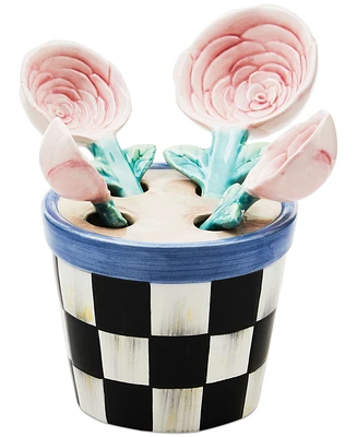 Mackenzie-Childs Rosy Meadow Potted Measuring Spoons