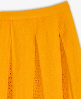On 34th Women's Cotton Eyelet Pleated Midi Skirt, Exclusively at Macy's