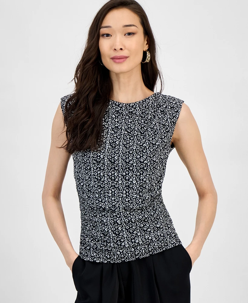 I.n.c. International Concepts Women's Printed Mesh Tank Top, Exclusively at Macy's