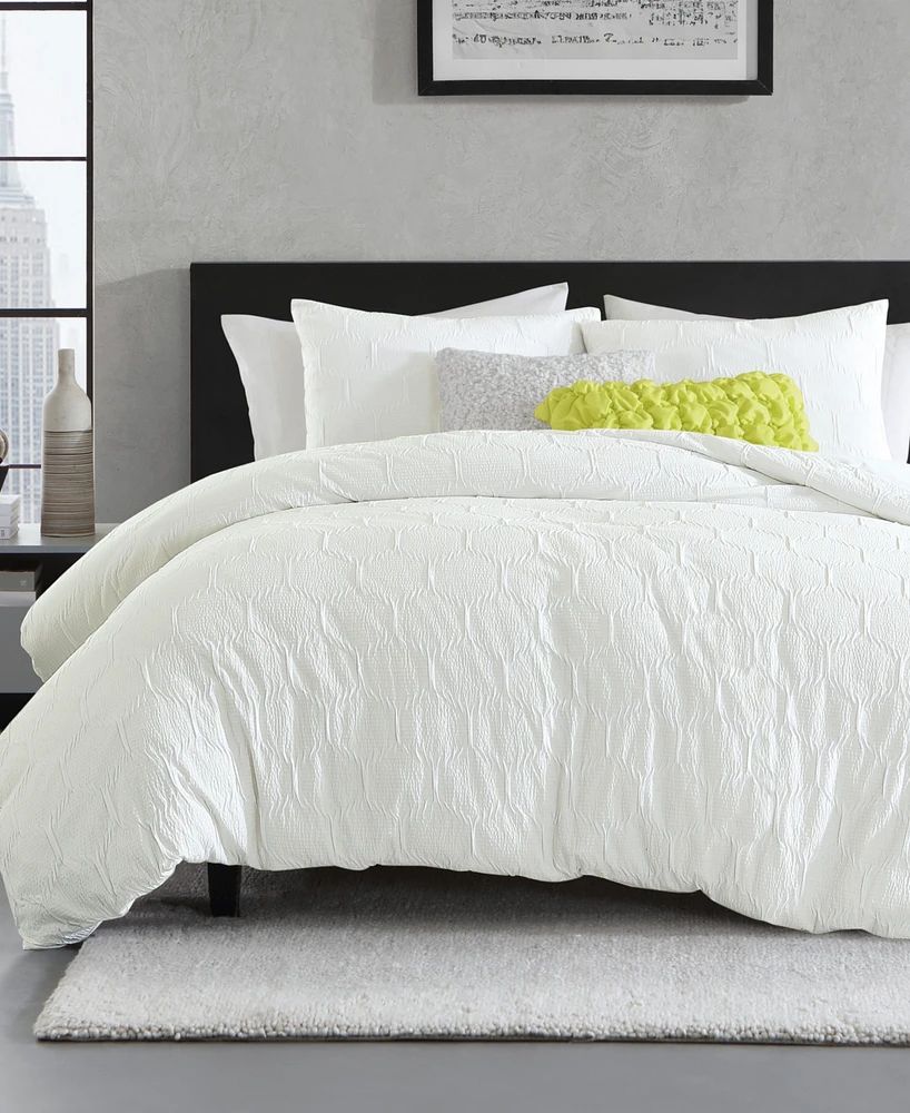 Dkny Modern Hexagon 3 Piece Comforter Set