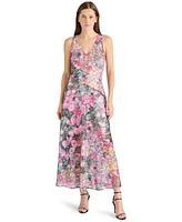 Steve Madden Women's Theo Printed Lace Sleeveless Dress