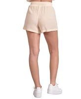 Elan Women's Cotton Gauze Drawstring Shorts