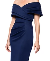 Betsy & Adam Women's Off-The-Shoulder Sheath Dress