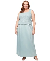 Alex Evenings Plus Lace Dress & Jacket