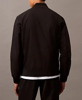 Calvin Klein Men's Logo-Print Matte Bomber Jacket