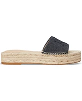 Lauren Ralph Women's Polly Espadrille Flat Sandals