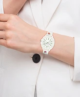 Coach Women's Kitt Chalk Silicone Strap Watch, 35.4mm