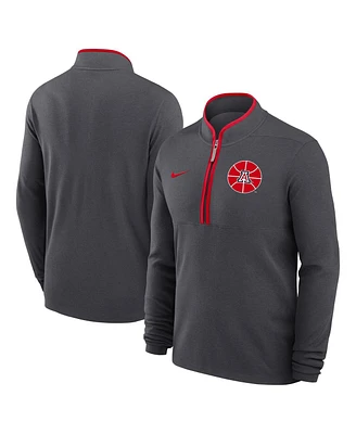 Nike Men's Anthracite Arizona Wildcats Victory Basketball Performance Half-Zip Pullover Hoodie