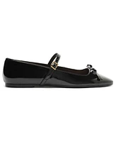 Arezzo Women's Emerson Square Toe Ballet Flats