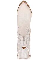 Dv Dolce Vita Women's Karyn Mesh Pull-On Western Cowboy Booties