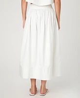 French Connection Women's Cotton Poplin Pinstriped Maxi Skirt