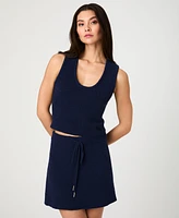 French Connection Women's Terry Drawstring Miniskirt