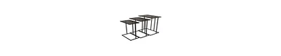 Rectangular Mesh Top Plant Stands, Set of 3 – Sturdy Metal Frame