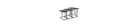Rectangular Mesh Top Plant Stands, Set of 3 – Sturdy Metal Frame