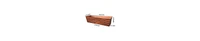 Decorative Metal Planter – Large Rectangular Box with Embossed Lines