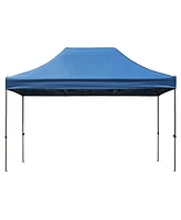 10x15 Pop-Up Canopy Tent, Waterproof, Uv Protection, Adjustable Height