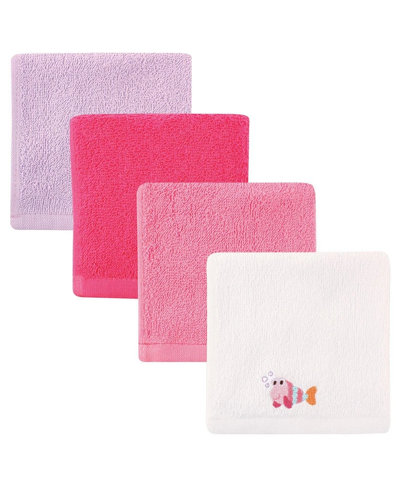 Luvable Friends Baby Boy Super Soft Cotton Washcloths, Turtle, One