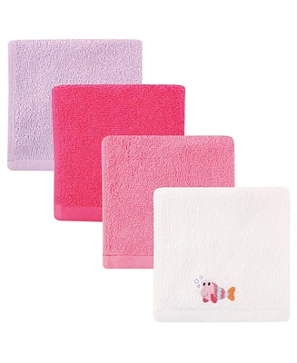 Luvable Friends Baby Boy Super Soft Cotton Washcloths, Turtle, One