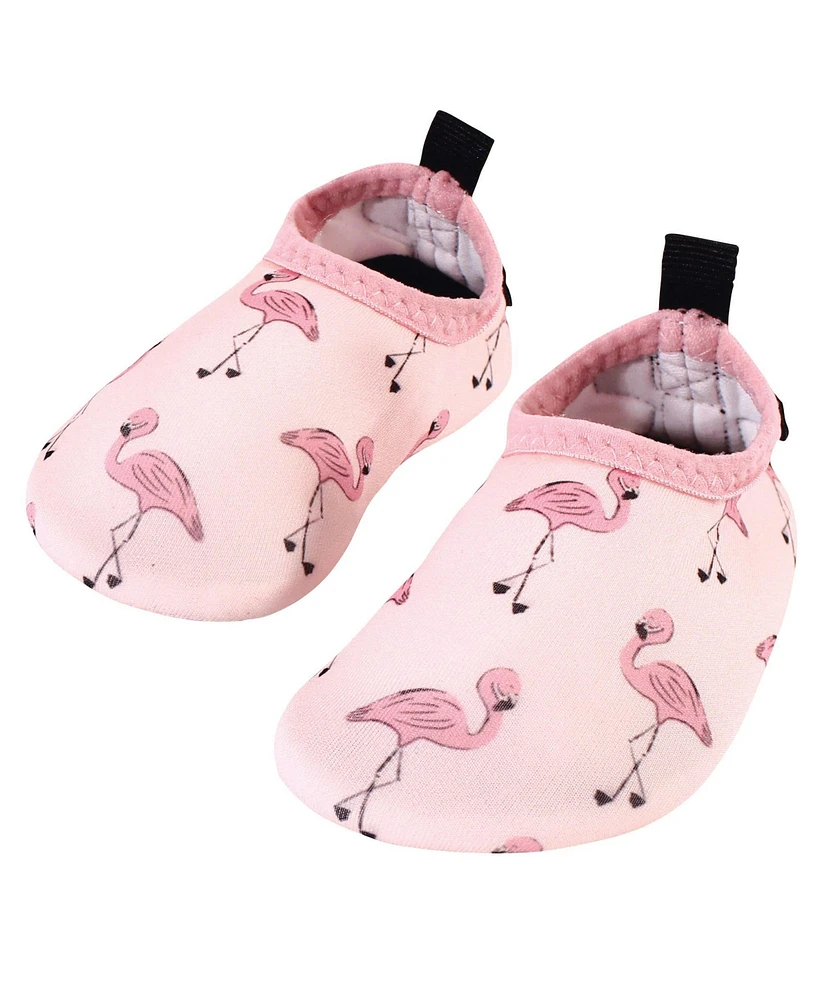 Hudson Baby Infant and Toddler Water Shoes for Sports, Yoga, Beach and Outdoors, Flamingo, 12-18M/5 Toddler