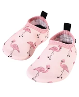 Hudson Baby Infant and Toddler Water Shoes for Sports, Yoga, Beach and Outdoors, Flamingo, 12-18M/5 Toddler