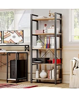 Bookshelf 5-Tier Ladder Shelf 110 lbs