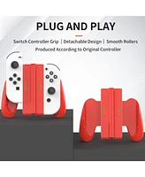 Red Detachable Controller Holder Grip For Joy Con Gamepad Nintend Switch Oled,Attachments
