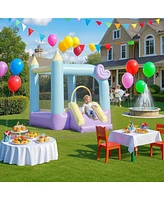 Qaba Bounce House, Inflatable Bouncer with Air Blower, 98" x 65" x 79"