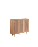 Multipurpose Wood Storage Cabinet with Adjustable Shelf, 46.85"w x 13.5"d x 38.19"h