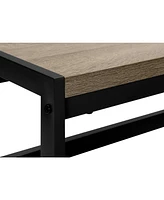 Ladder, Step Stool, Bedroom, Kitchen, Black Metal, Dark Taupe Laminate