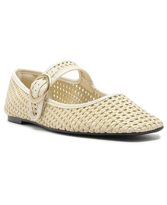 Arezzo Women's Eve Square Toe Ballet Flats