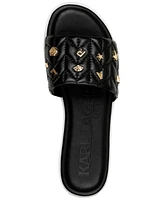 Karl Lagerfeld Paris Women's Carenza Studded Slide Sandals