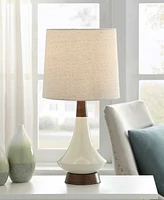 StyleCraft Home Collection 18.5" Mid Century Modern Ceramic Table Lamp