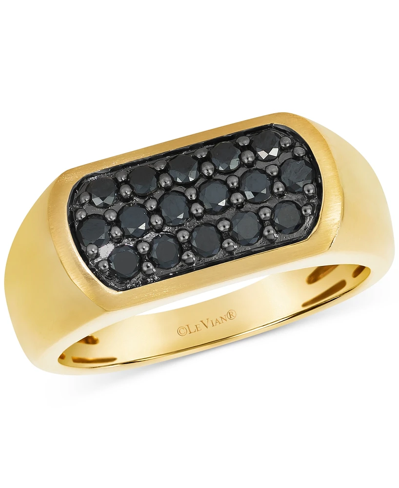 Le Vian Men's Blackberry Diamond Oval Cluster Ring (3/4 ct. t.w.) in 14k Gold