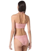 Vince Camuto Womens Leopard Print Bikini Top High Cut Bottoms
